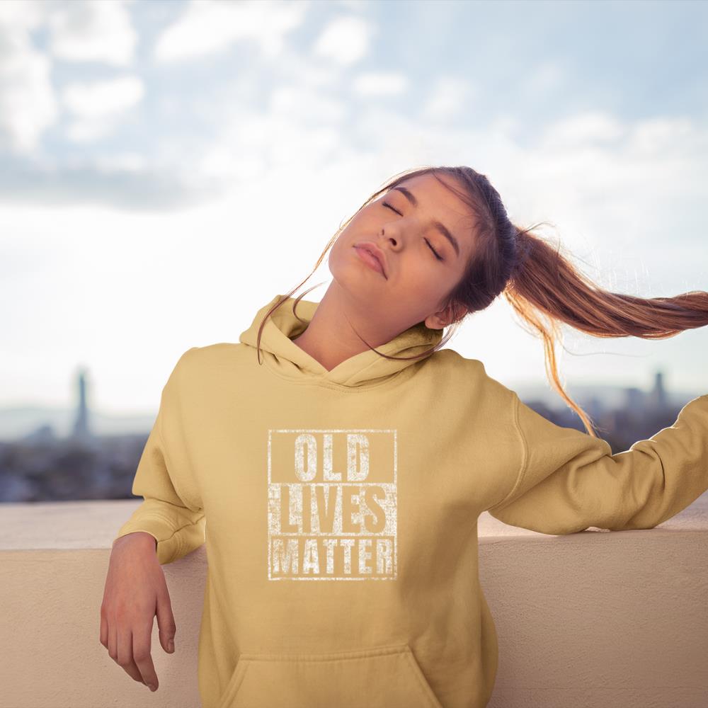 Thedaughterdadshirts Old Lives Matter Funny Birthday Party Gag Gift for Dad Unisex Hoodie