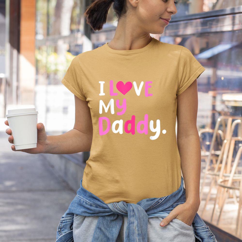 Thedaughterdadshirts I Love My Daddy Best Dad Ever Father's Day Cool Kids Unisex T-shirt