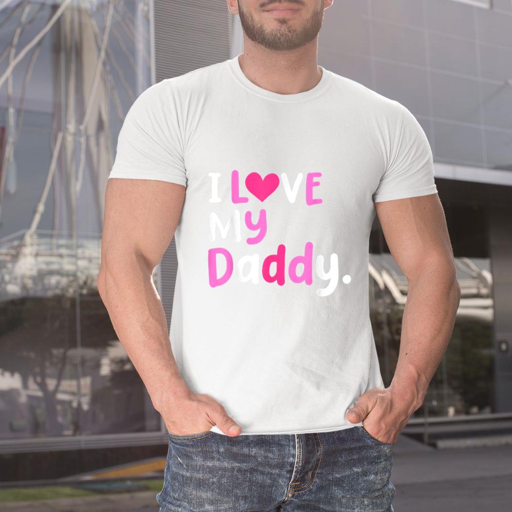 Thedaughterdadshirts I Love My Daddy Best Dad Ever Father's Day Cool Kids Unisex T-shirt