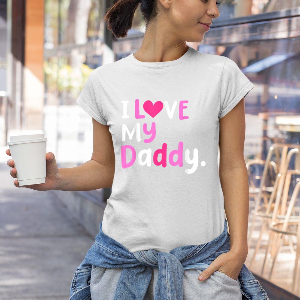 Thedaughterdadshirts I Love My Daddy Best Dad Ever Father's Day Cool Kids Unisex T-shirt