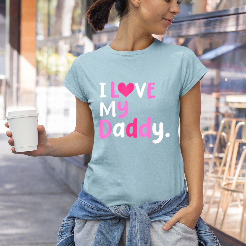 Thedaughterdadshirts I Love My Daddy Best Dad Ever Father's Day Cool Kids Unisex T-shirt
